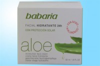 Creme Facial Aloe Vera Babaria 24H 50ml(+Q10) CX C/6