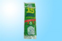 Sacos P/ Lixo 55x60  15und. 30L(Verde) Cx C/50